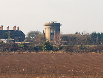 The water tower seen from Segenhoe January 2011